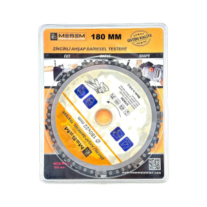 Meşem Zincirli Ahşap Dairesel Testere Bıçağı 180mmx22mm